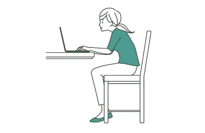 姿勢のイラスト