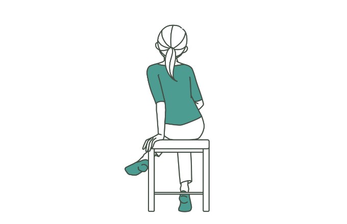 長時間座るイラスト